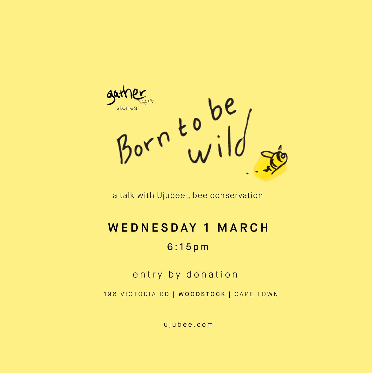 Tonight! #beetalk at gather 196 victoria Rd. Woodstock #capetown #talks #capetownevents