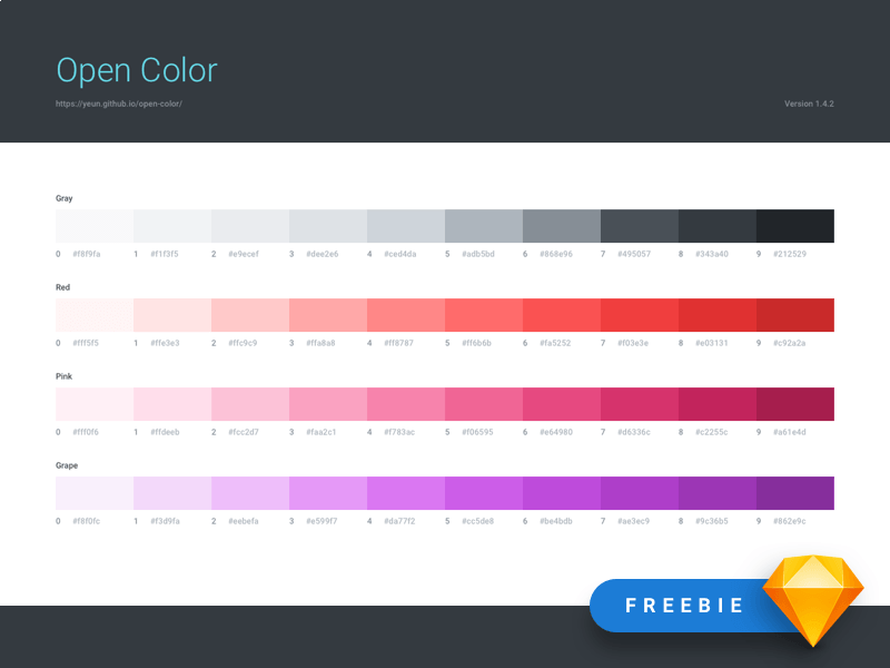 sketchrepo's tweet photo. A helpful Sketch file starter by @genkazak for using Open Color in your projects https://t.co/iG1tBwOOUs #sketchapp #opencolor https://t.co/OSPjx29Miq