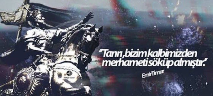 Tanrı,bizim kalbimizden merhameti söküp almıştır...
#TÜRK 
#BirleşenTürkçüDüşünce #EmirTimur
#Turan 
#Türkistan