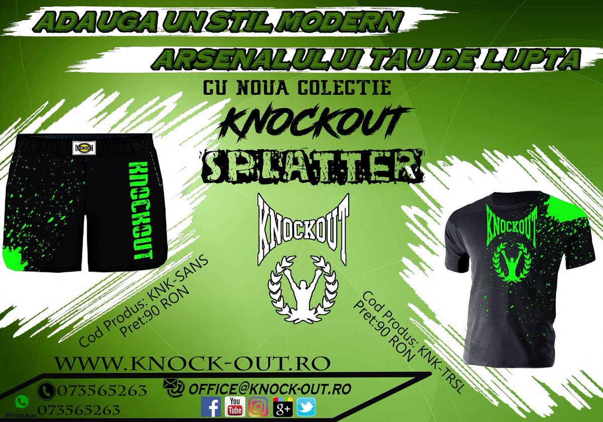 Knockoutstoretm's tweet photo. Gama de #sorturi de #MMA si tricouri de #box de la Knockout Store a ajuns pe stoc.

https://t.co/Bl2wZOpPbo https://t.co/v8YyJmPlXV