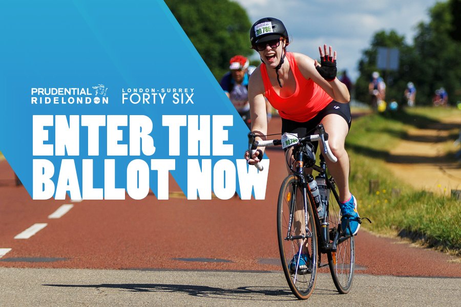 The ballot for the 2019 Prudential RideLondon-Surrey 46 is open!
Be part of something incredible and enter nowπhttp://bit.ly/PRL462019Β π΄ββοΈπ΄ββοΈ 4β£6β£
#RideLondon