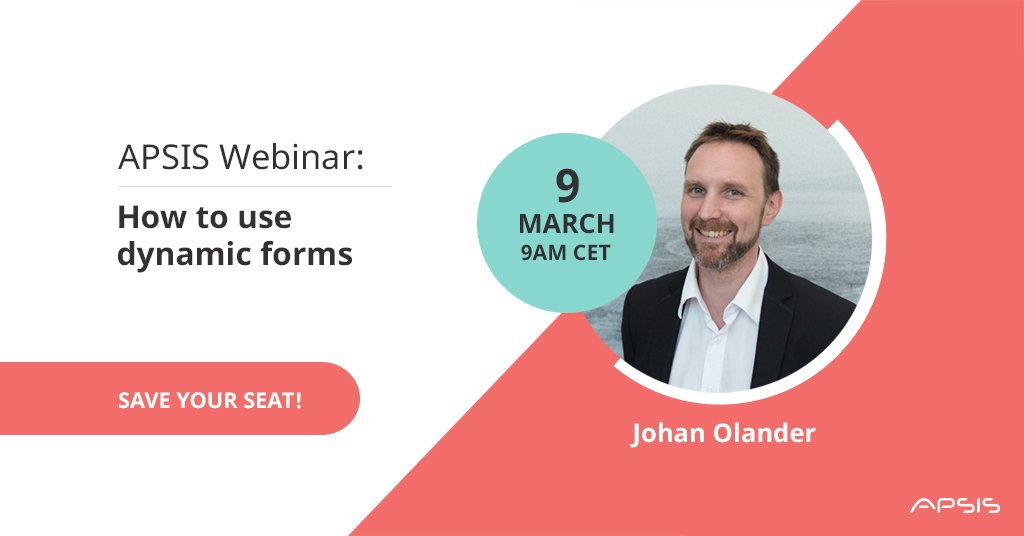 APSIS's tweet image. Dynamic #forms: witchcraft or something less complicated? Find out from our #webinar next week - sign up here: bit.ly/1Sbcou5