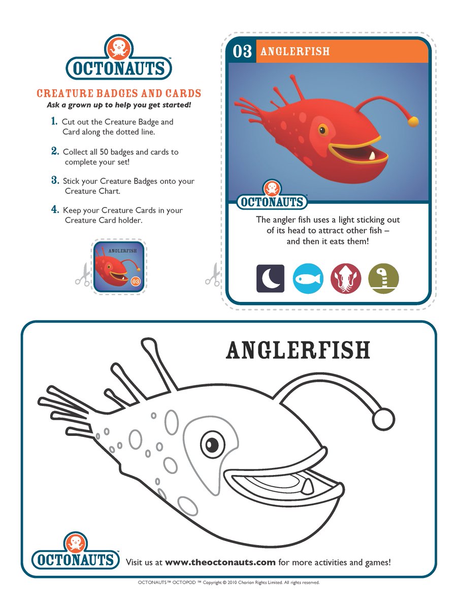 Angler Fish Size Chart