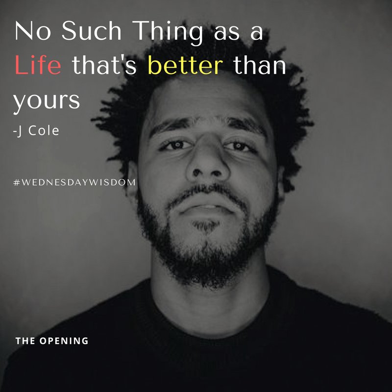 openingpodcast's tweet photo. No Such thing as a Life that is BETTER than yours - J Cole
@JColeNC
#JCole
#Wednesdaywisdom
#TheOpening
#Forresthillsdrive https://t.co/mCzgDqwbga