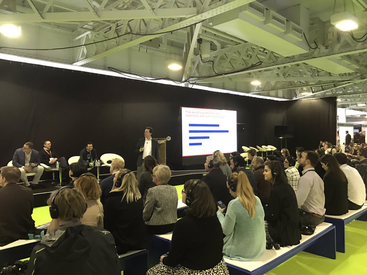 jop281's tweet photo. How would you describe your experience with event technology? With @chriselmitt and @crystalinteract Connector #EventTech17 https://t.co/3CV5nkoLRI