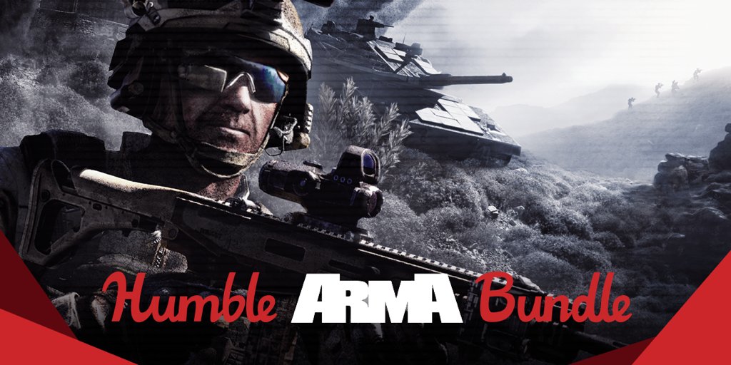 ArmaPlatform's tweet photo. Arma @humble Bundle! Get all of the Arma games while also supporting the @RedCross: https://t.co/TptrtWZUuw https://t.co/bxx0UVESRl