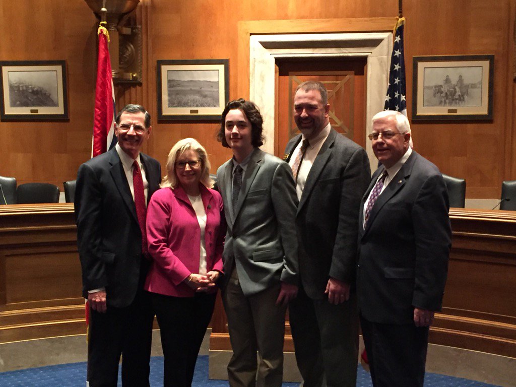 Gannon and I with the Wyoming delegation.  #OnlyWyoming