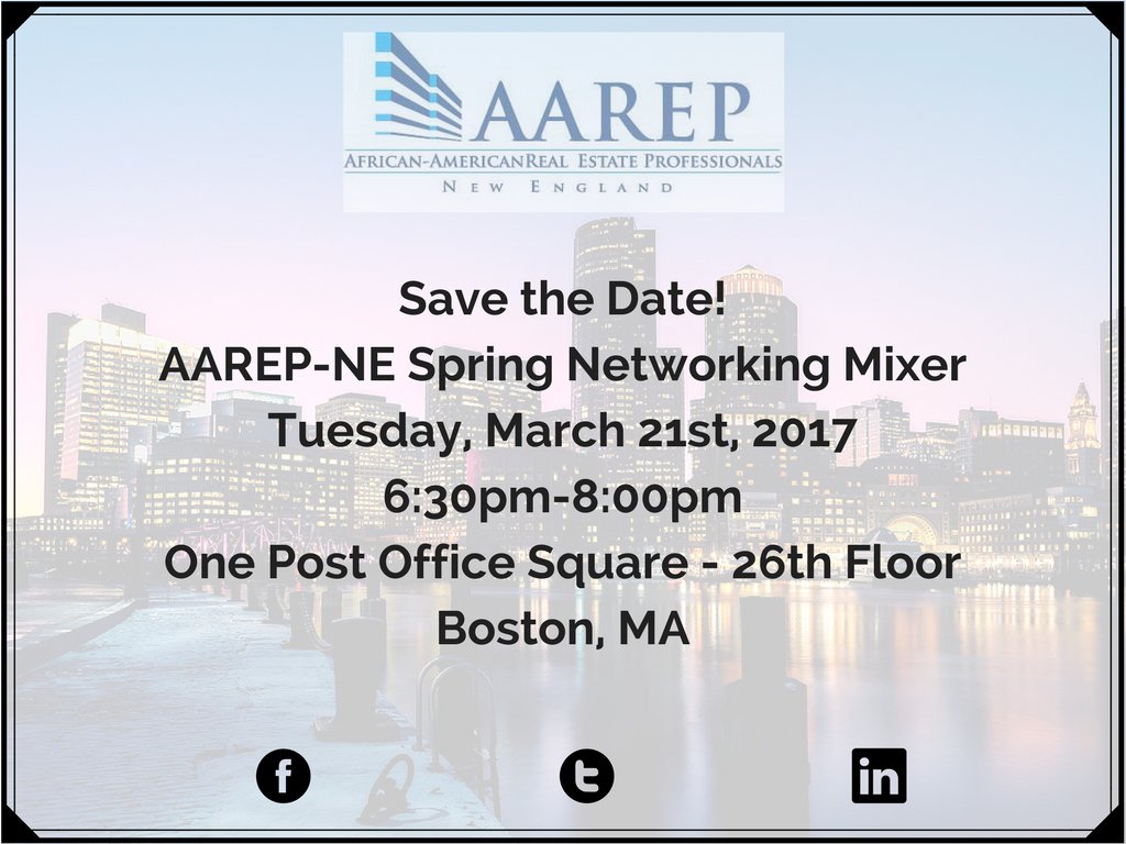 AAREPNewEngland's tweet photo. Save the date 4 our 1st event of the year! 3/21/17 https://t.co/D0vfwRiyii https://t.co/YP1Yiyb0bz