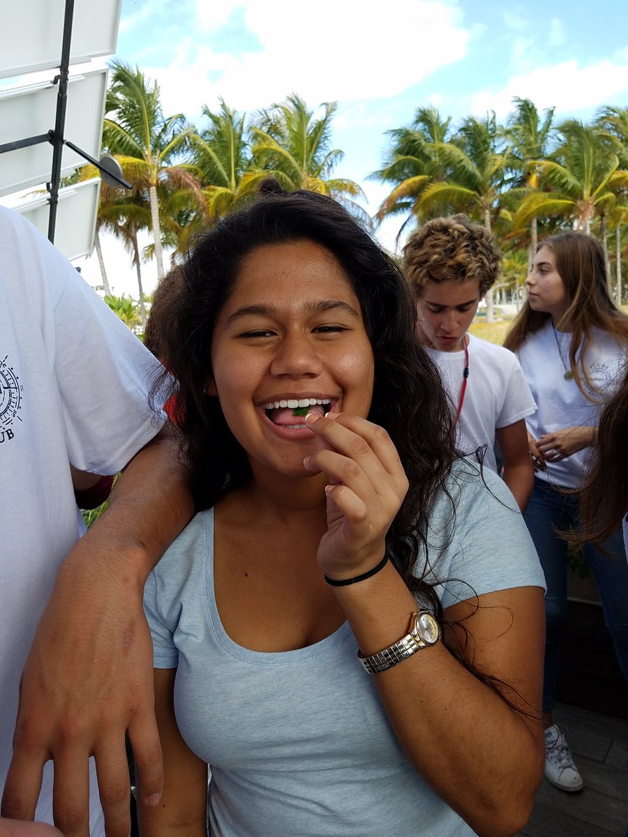 mbshSCUBA's tweet photo. Eating from the tower garden. #urbaneco #Sustainability #authenticeducation @MBSHPTSA @1pamtaylor @mbseniorhigh @MiaSciBarge https://t.co/3uJOXsTCli