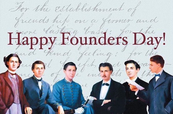 AdrianPIKES's tweet photo. Founded on Sunday evening, March 1st, 1868, our great organization is 149 years old today! Happy Founders Day Brothers! https://t.co/A3RRG5NpK4