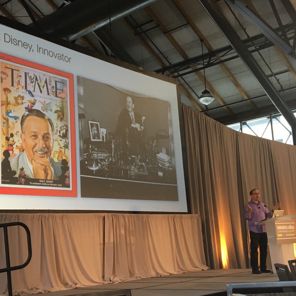 Exciting presentation about Disney Imagineering innovation! #RA2017