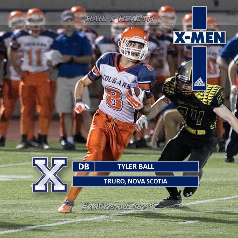 StFXFootball's tweet photo. 2017 Commit DB - Tyler Ball (Truro, Nova Scotia)
#StFX
#HailandHealth
#LoyaltotheWhiteandBlue 
#WhiteandBlue17 https://t.co/Dh6qyvgvG3