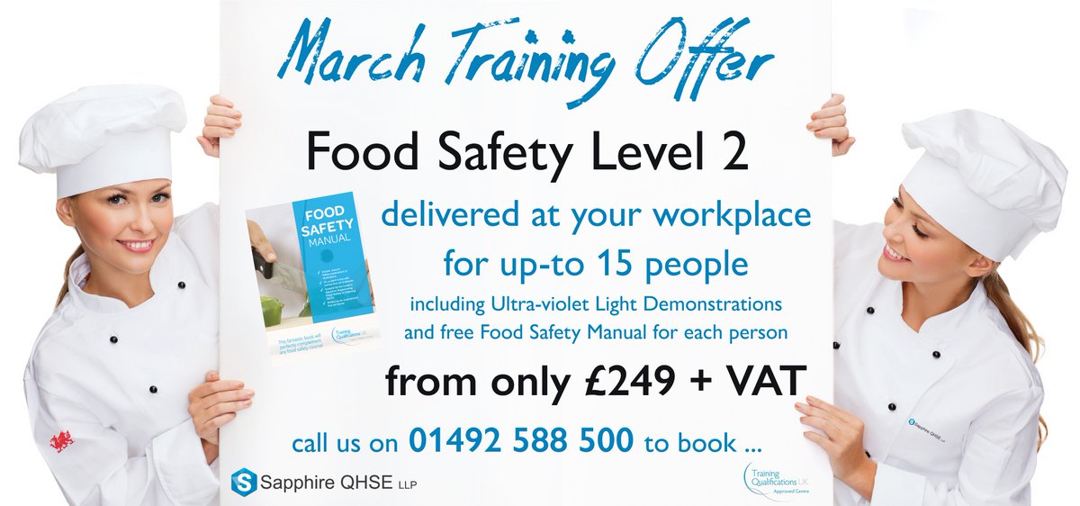 Dydd Gŵyl Dewi Hapus - Happy St David's Day!  Today is also the start of our March Food Safety Offer. Call 01492 588 500 for details!