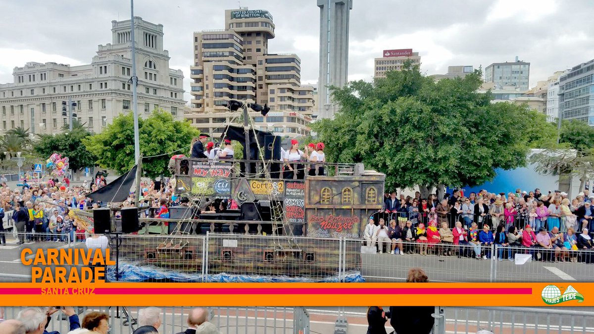 Yesterday was a great day in the #Carnival in #SantaCruz because was held the #CarnivalParade
#excursion #viajesteide #fun #party