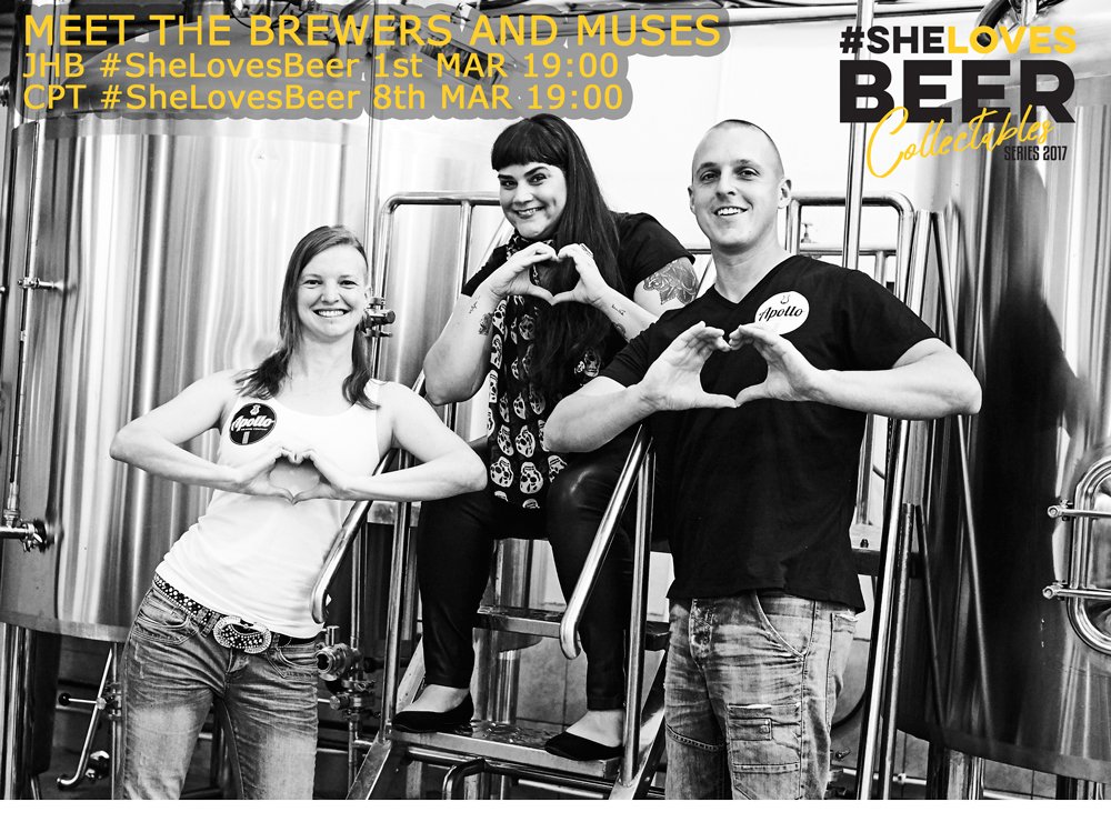Wish <a href="/ApolloBeer/">Apollo Brew Co</a> And <a href="/fabzilicious/">Fabrizia Telles</a> could be at tonight's <a href="/BEERHOUSE4ways/">Beerhouse Fourways</a> <a href="/SheLovesBeer_ZA/">#SheLovesBeer</a> launch. 2nd launch in CPT: Wed 8 Mar <a href="/BEERHOUSE/">BEERHOUSE on Long</a>