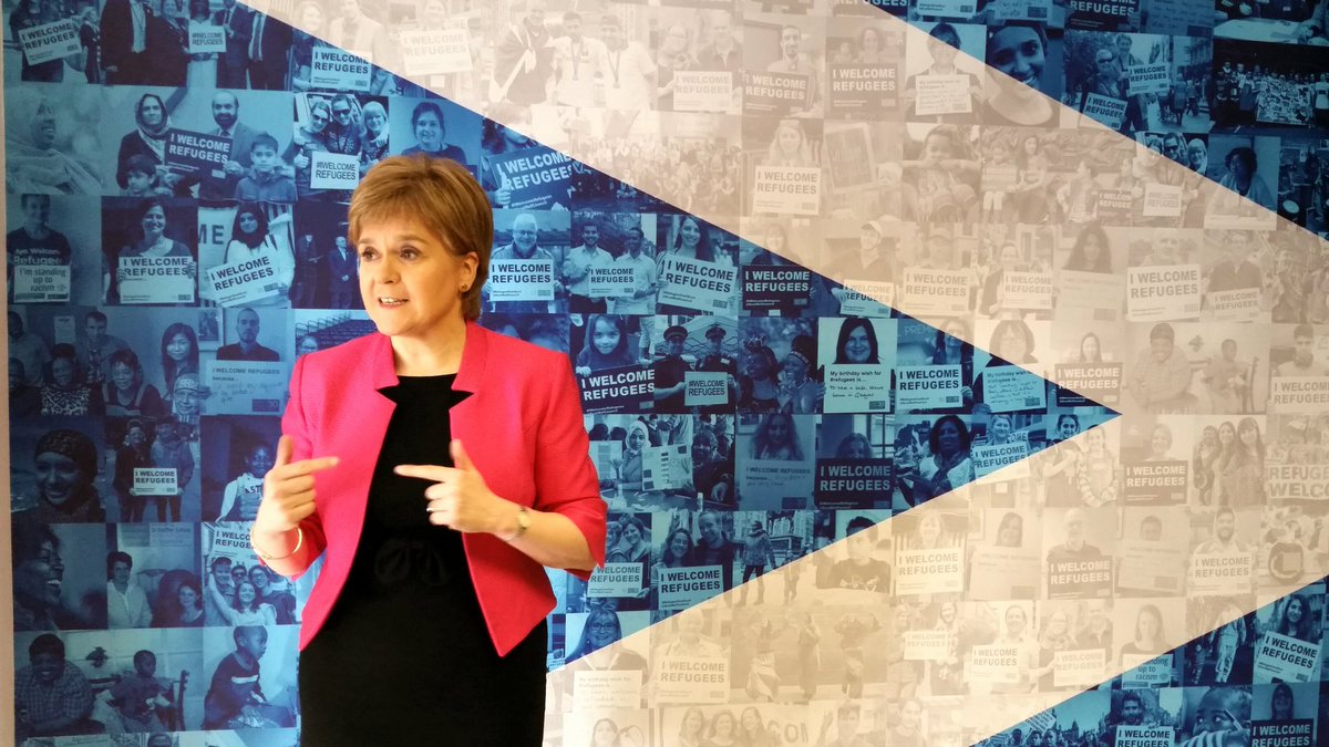 "We are a small country with a massive heart, and that's how we should define ourselves" First Minister Nicola Sturgeon today at our offices