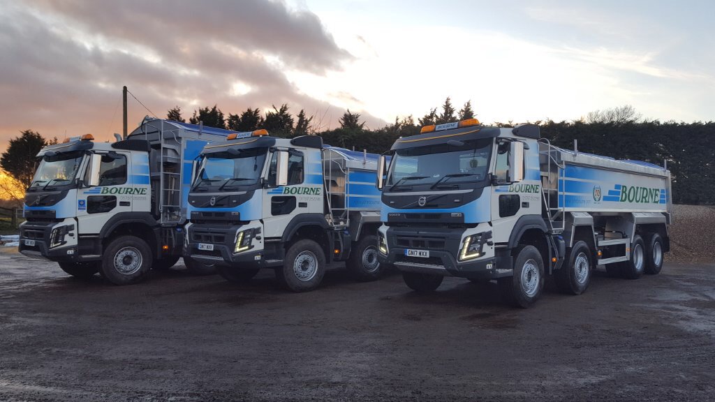 Our three new wagons ready for some hard graft #rigidtipper #highsider