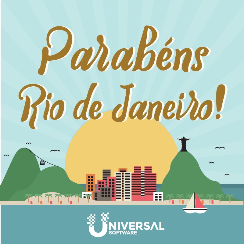 unsoftware's tweet image. A #UniversalSoftware também atende as #imobiliárias #cariocas! :)
Parabéns, #RiodeJaneiro! #AniversarioRio #RJ