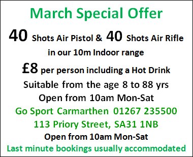 GoSportWales's tweet photo. March Special Offer! https://t.co/OvaiwyhEzC