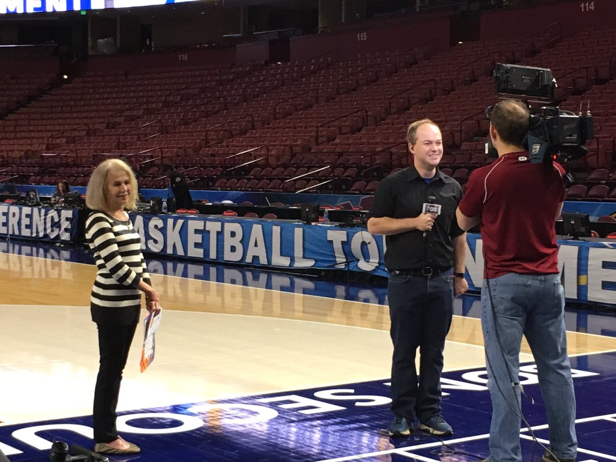 Interviewed this AM on @foxcarolinanews about our school's pen pal with #SECWomensBasketball #Tournament @Washington_Ctr