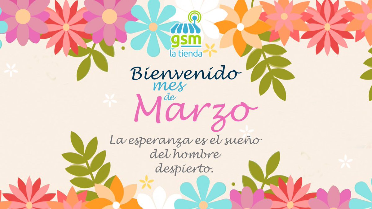 latiendagsm's tweet photo. Bienvenido Marzo #BienvenidoMarzo #latiendagsm https://t.co/iyLuiooqEB