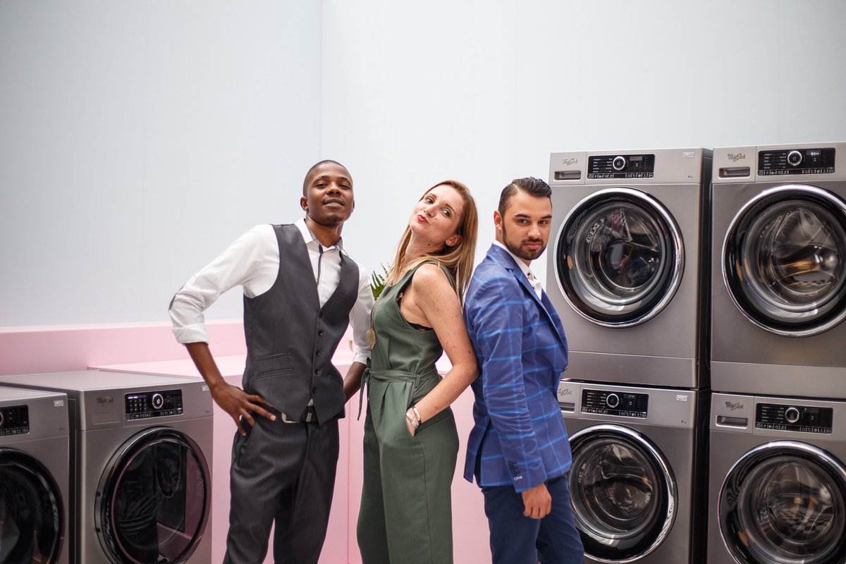 MRLEEFRASER's tweet photo. Some fun moments with @ThatoMalindi and @realspeckled3gg at the @WhirlpoolSA laundry launch. #ZenTrendReport https://t.co/WOeHRKCcvo