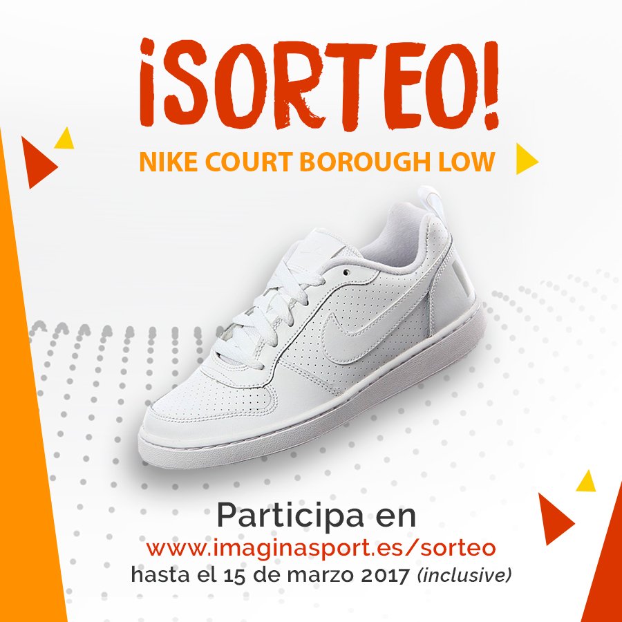 carga Desigualdad límite Imagina Sport on Twitter: "🎉 Sorteo de unas zapatillas blancas @Nike  modelo Court Borough Low hasta el 15 de marzo ¡Participa aquí &gt;  https://t.co/fCu4EkVivd #sorteo https://t.co/PG92lFCjoa" / Twitter