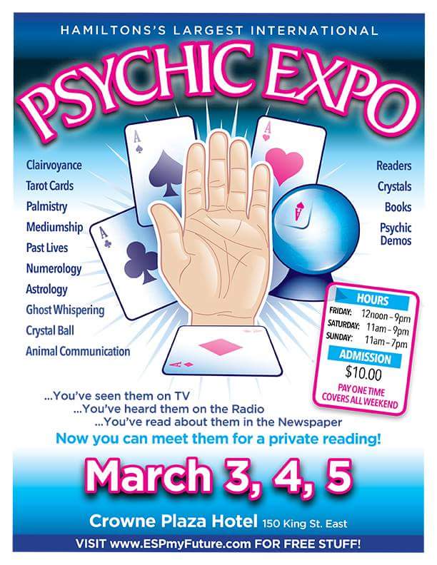 CharlotteSzivak's tweet photo. Believe? Curious? Come check it out! @953FreshRadio @PsychicExpos โ๐ฎโ #espmyfuture https://t.co/KfqiM5gaNd