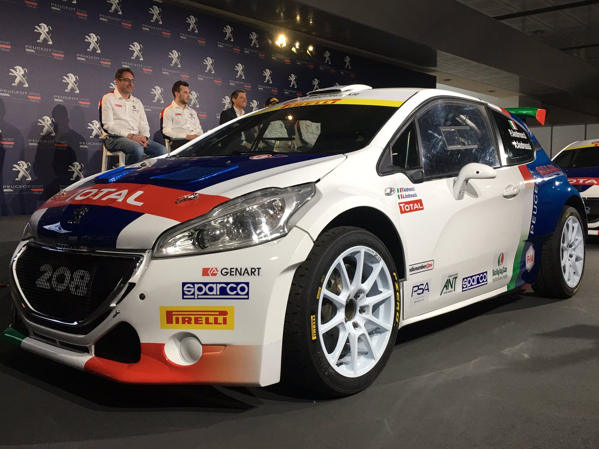 peugeotitalia's tweet photo. Benvenute! #208T16 #208R2 #PeugeotSport #CIR2017 https://t.co/90iLSwQBdn
