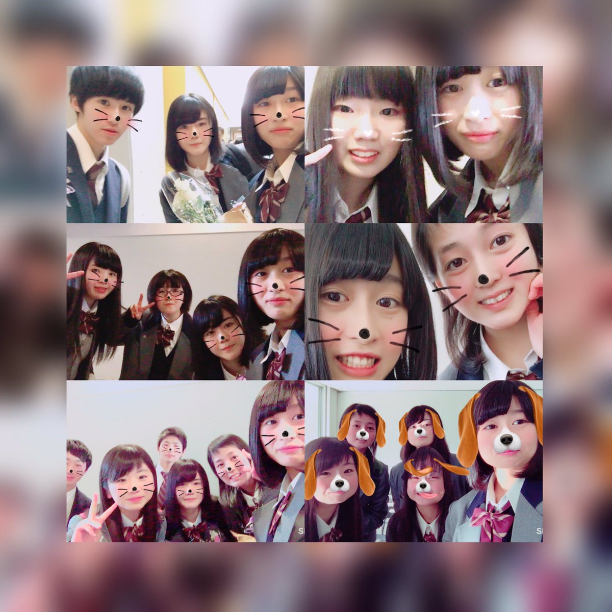 ha7_26's tweet photo. 卒業式🏫💐🌸
皆と親に感謝を伝える時に絶対泣かないって決めてたけど皆に話してるうちに勝手に涙でてすんごく止まらなくて最後の會澤先生の動画や話でずっと泣いてあんりちゃんたちからプレゼントもらって更に泣いて泣きっぱなしの１日でした。向洋高校ありがとうだいすきです。特に4人ありがとう！ https://t.co/RIbtzyqlIs