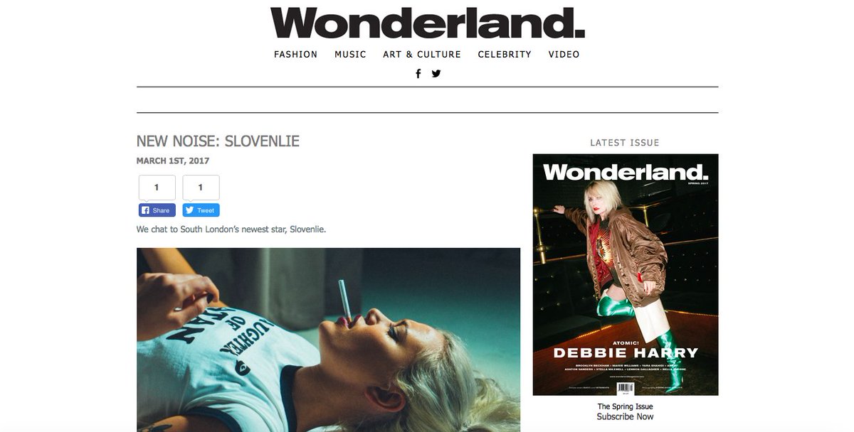 NeighbourhoodPR's tweet photo. "Far from what her stage name implies, @Slovenlie is one of the most dynamic new artists out there.." @wonderlandmag https://t.co/XHdtoQ5qPk https://t.co/xTATz5DsQ1