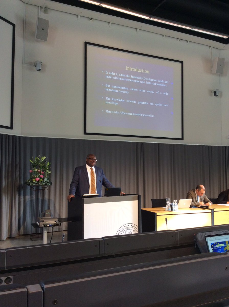 RahelWeldeab's tweet photo. Professor Ernest Aryeety from University of #Ghana talking about building research universities in #Africa #AfricaDayLU2017 @lunduniversity https://t.co/6lBxJDWBsI