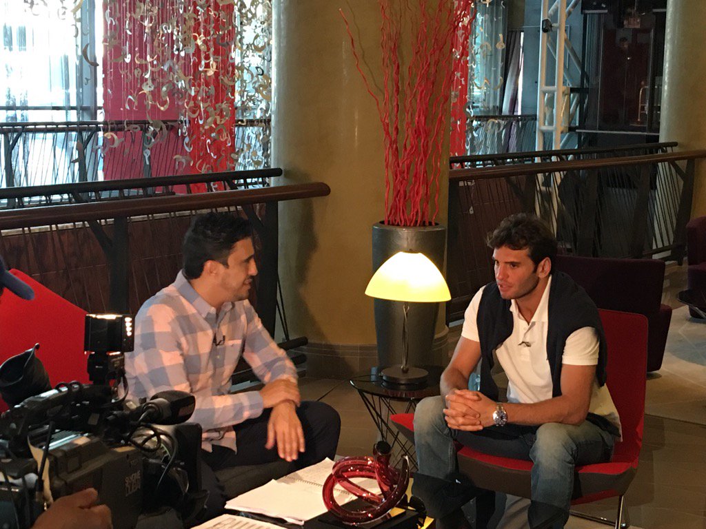 Arab No1 player <a href="/jaziri_malek/">Malek Jaziri</a> chats with <a href="/dubaisportstv/">قناة دبي الرياضية</a> #DDFtennis #ATP