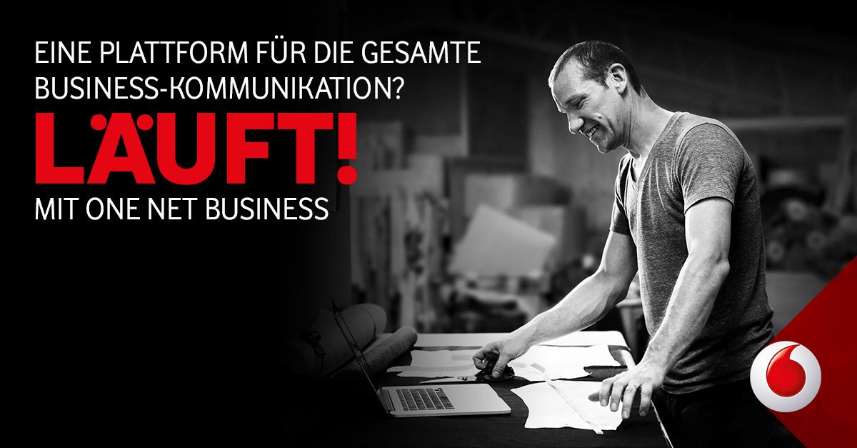 AlexSaul's tweet photo. Wichtig ist, dass es läuft. Eine Plattform für Ihre gesamte Kommunikation. Mehr zur neuen #OneNetBusiness Kampagne: https://t.co/k4DhshIre8 https://t.co/JToIACWQbu