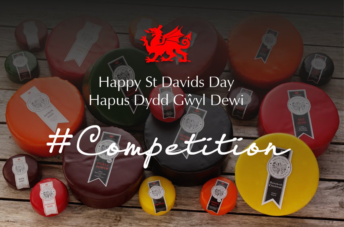 snowdoniacheese's tweet photo. Happy #StDavidsDay. To celebrate we are running a #competition to win a choice of 6 truckles - #RETWEET to enter, winner announced tomorrow. https://t.co/DkiSTBJsD7