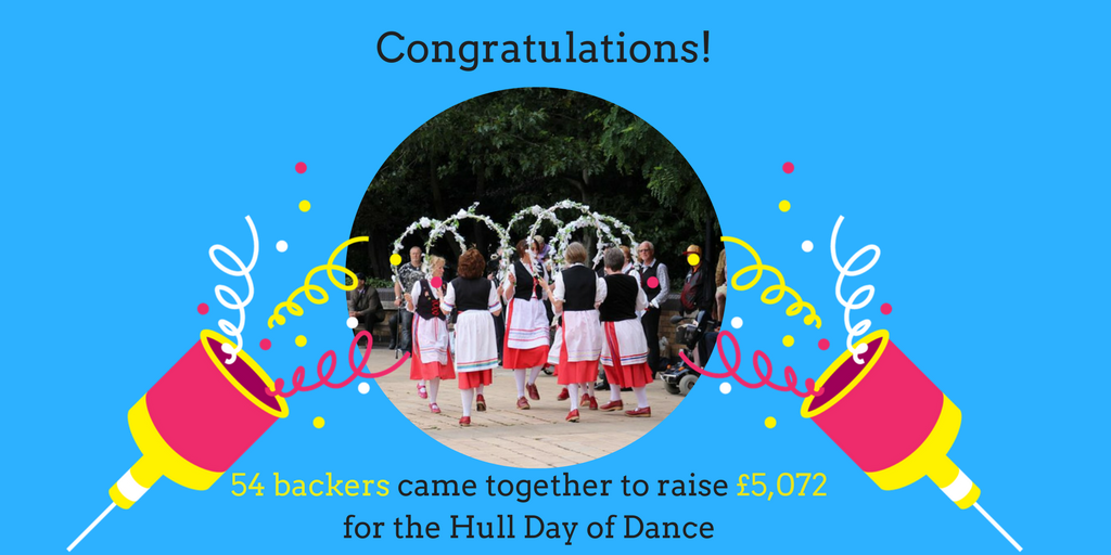 Spacehive's tweet photo. Huge congrats to @hulldayofdance who raised £5k+ to bring dancing to the streets of Hull this September! https://t.co/sRGo4KBzOs @make_hull https://t.co/9QvXuaECWB