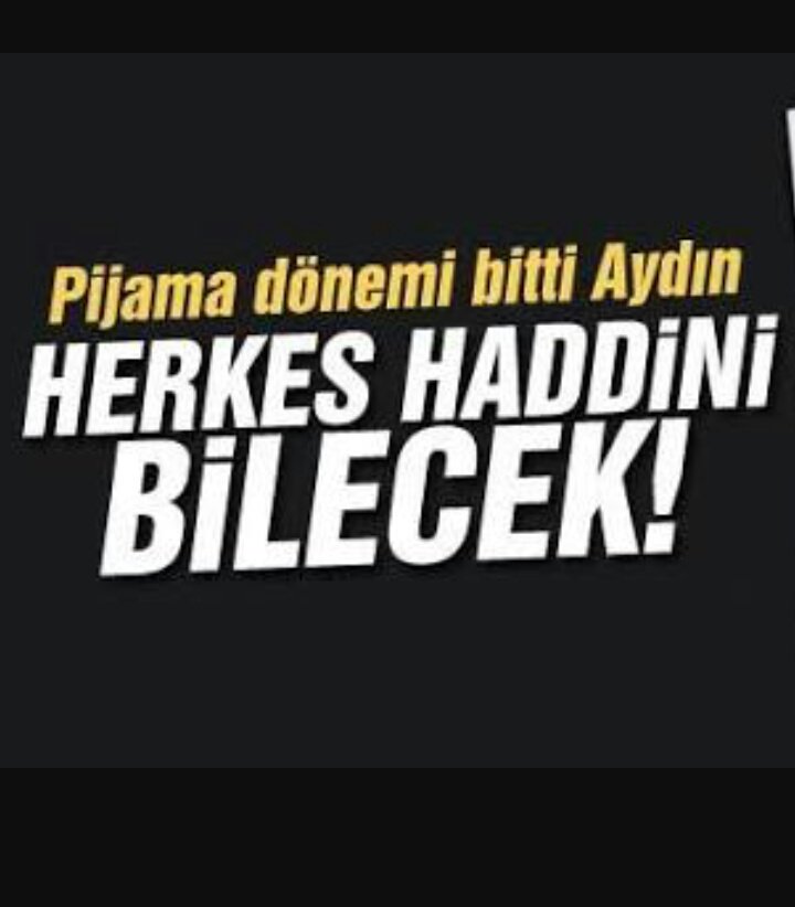 RT_Denizz's tweet photo. Aydın Doğan 

HERKES 
   HADDİNİ BİLECEK 
      PİJAMA VE TEHDİT 
        DÖNEMİ SONA ERDİ 
@RT_ERDOGAN
@demirhatice_53 
@nazlia61 https://t.co/63teWRc8FH