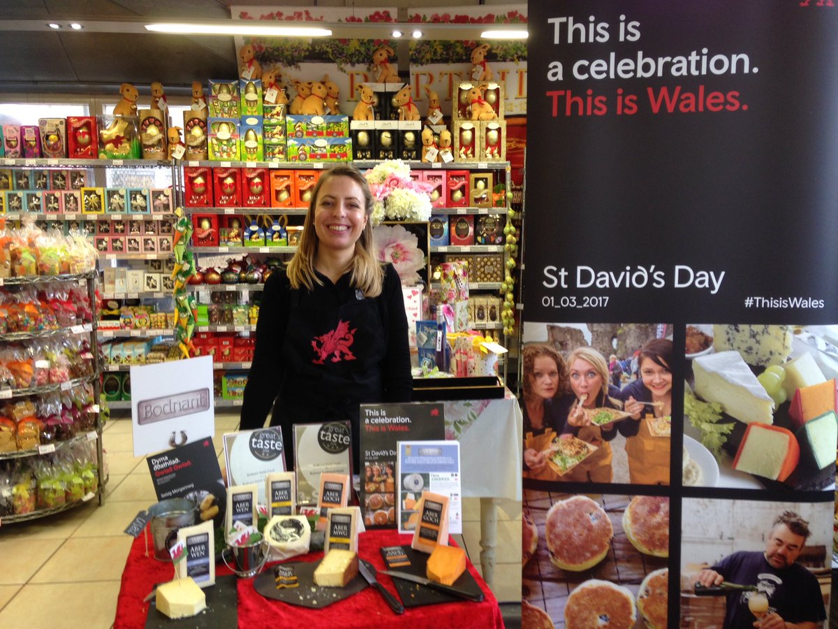 Happy St Davids Day. Sampling#welshcheese and #welshbutter @partridgesfoods