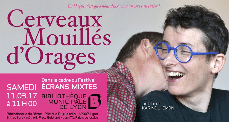 #festivalÉcransMixtes l'incroyable amour 2femmes handicapées @agnesbofficiel @blog_bazart @PlurielGay @gaypride_fr @NouvellesLyon accèslibre