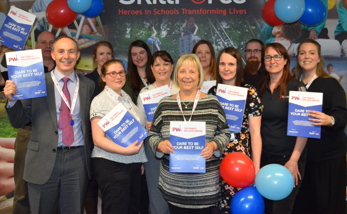 @SkillForceUK Central Services colleagues getting ready for a celebratory #PrinceWilliamAward lunch!