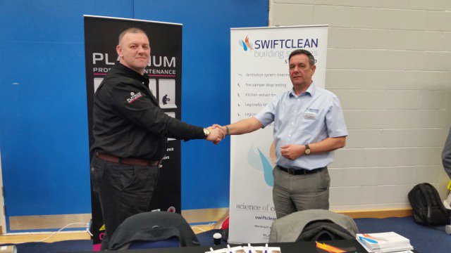 Swiftclean's tweet photo. Today we launched #swiftcleanscotland at #LBWshow2017. Outstanding compliance support. Find more at stand F12. @Swiftclean  @platpm https://t.co/fy7gUfeuhX