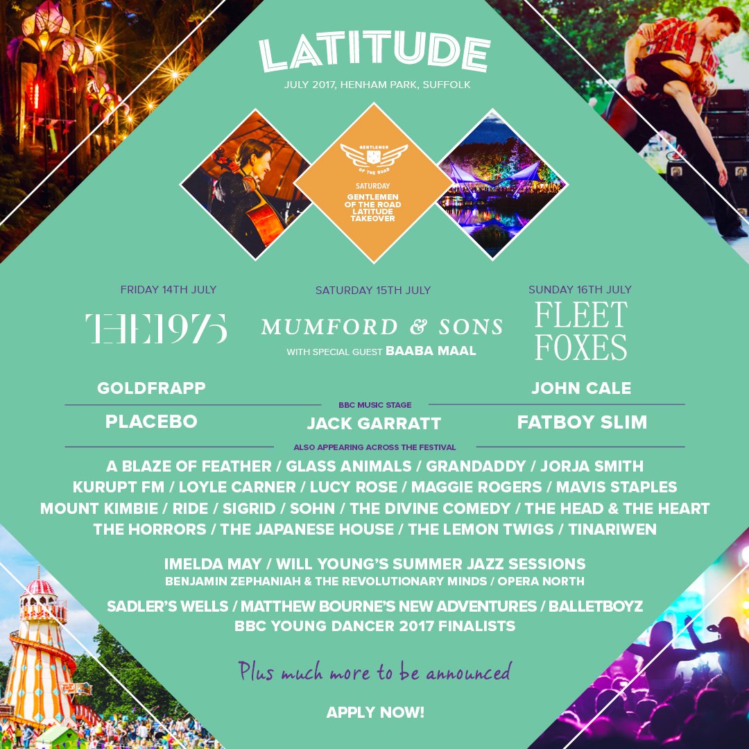 hotboxevents's tweet photo. Headliners #the1975 #mumfordandsons #fleetfoxes announced at #LatitudeFestival #volunteer for #free #festival entry! https://t.co/rB8RoBWalU https://t.co/12ghEL9ciJ