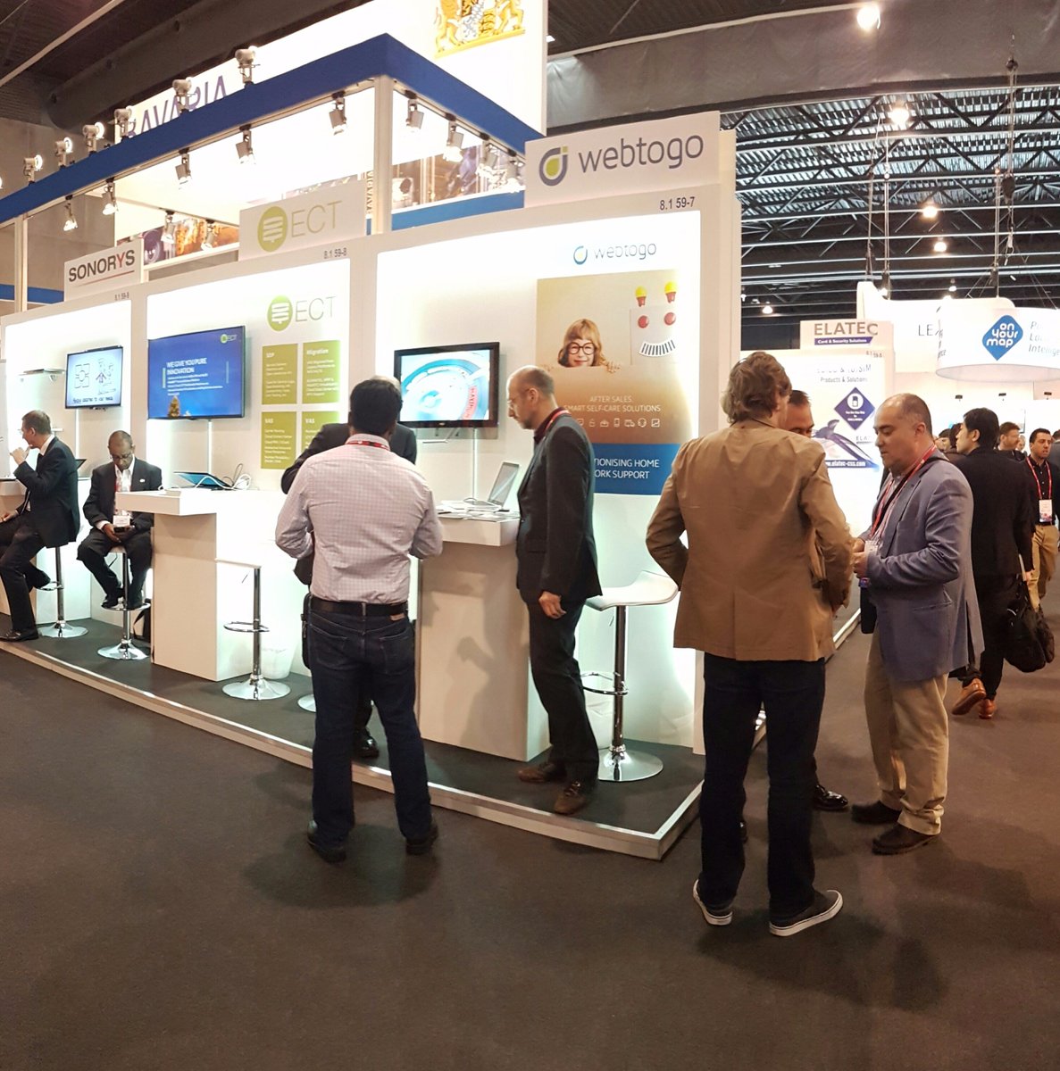 WebToGoMobile's tweet photo. Exciting Meetings for our help2go diagnostic apps here in Hall 8.1 #MWC17 #automation #customercare #nexttechnology https://t.co/disfZQmHyE