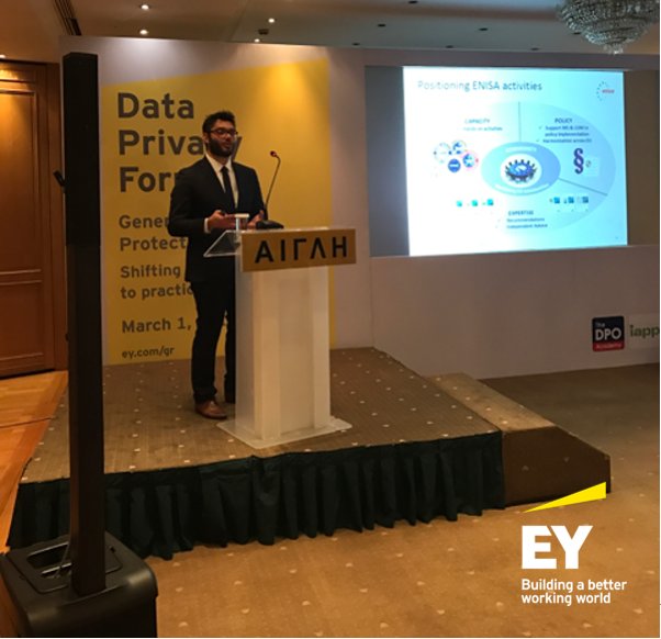EY_Greece's tweet image. Live from the #Data_Privacy Forum: Prokopios Drogkaris @enisa_eu #EY
#GDPR #From_theory_to_practice ey.com/gr/data-privac…