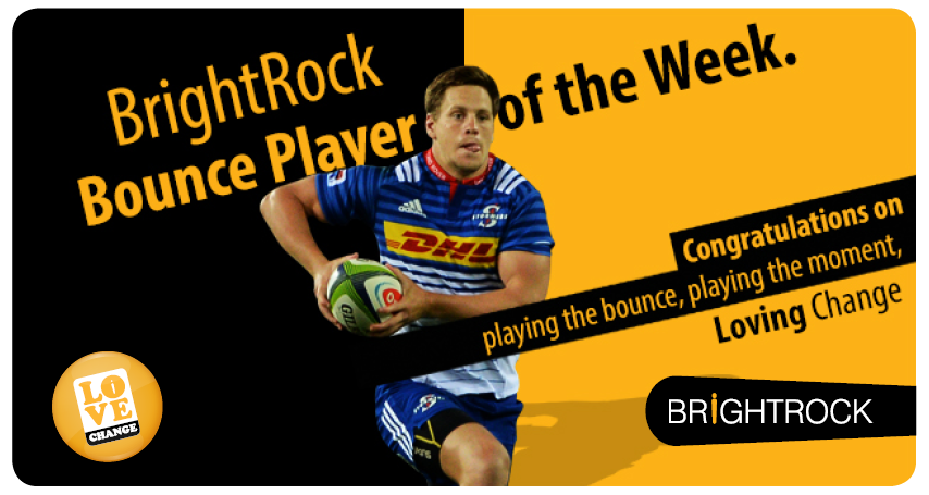 BrightRockZA's tweet photo. Congrats to Super Rugby 2017’s first BrightRock Bounce Player of the Week-@THESTORMERS fullback @SPMarais! We love your #LoveChange attitude https://t.co/uUDKKuoX7Z