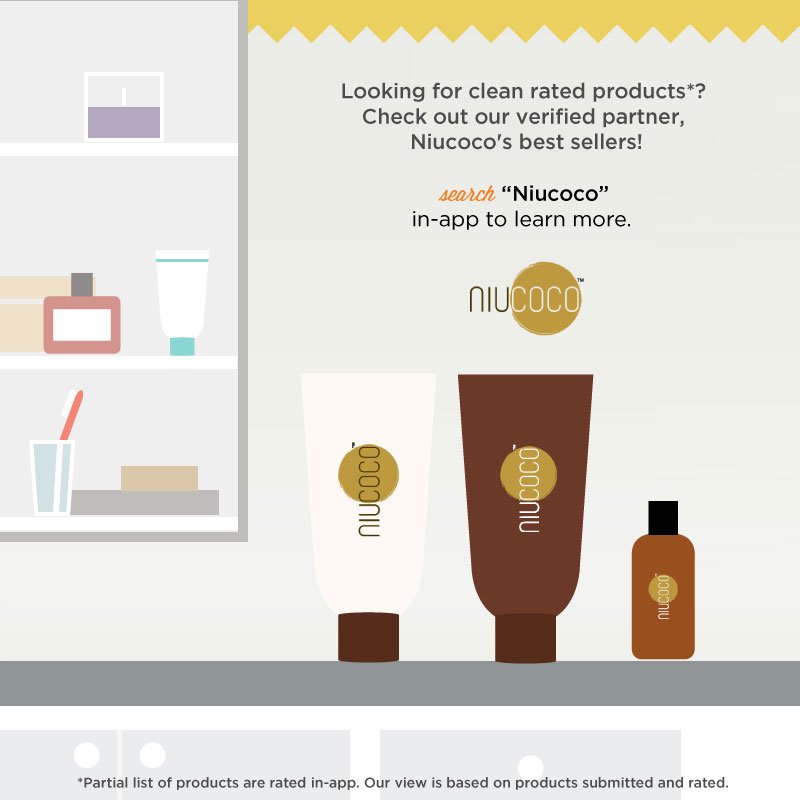 We ❤️ <a href="/niucoco/">NIUCOCO</a>'s rated clean hair products!🙆 Check out their ing in app! bit.ly/ThinkDirtyNiuc…
