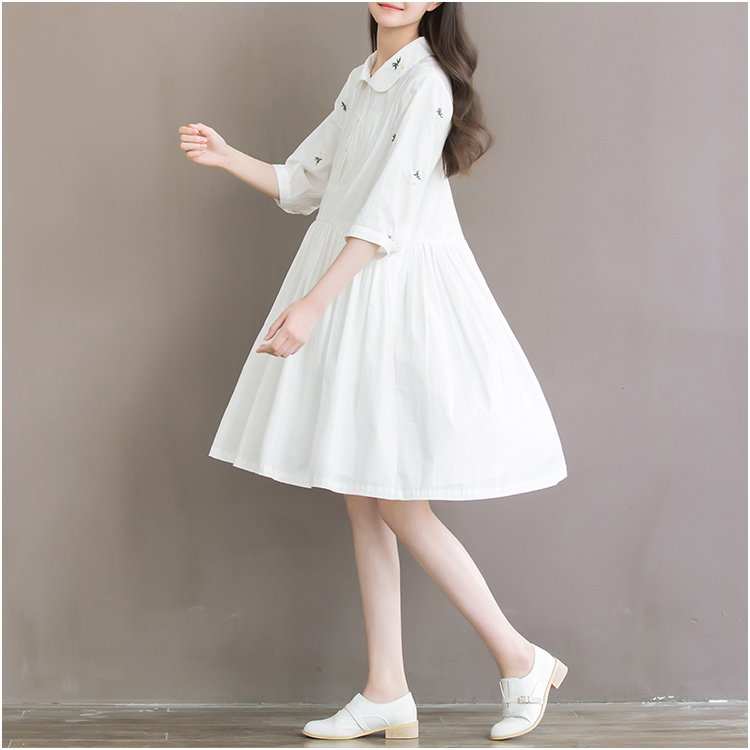 EvaPreorder's tweet photo. 【Pre】C006 White flowers embroidery cotton dress🌱
💵440.-
📝S ยาว87อก88 ไหล่36แขน36   
M ยาว88 อก92 ไหล่37แขน37  
#HowtoPerfect  #howtobeauty https://t.co/3si2rGbYQq