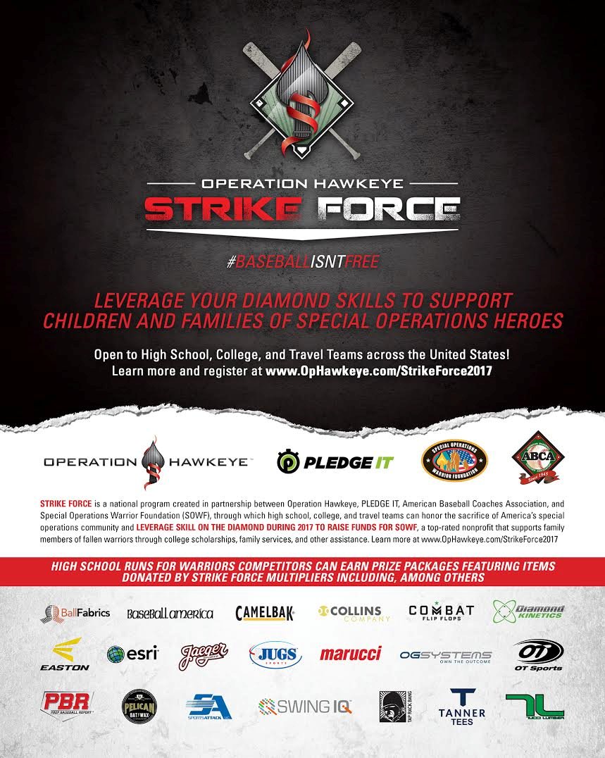 op_hawkeye's tweet image. #STRIKEFORCE #RunsforWarriors competition in April allows every prep  ⚾️ team in  🇺🇸 to honor #NavySEALRyanOwens &amp;amp; support #CarrynOwens