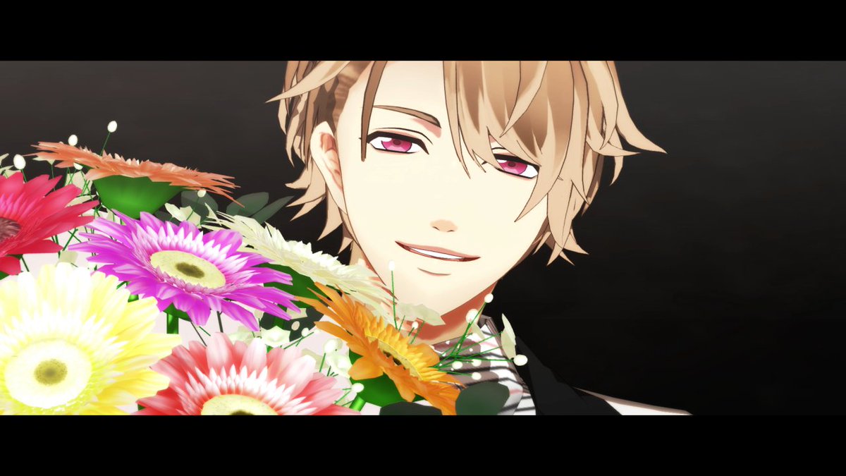 もこ Auf Twitter ガチゲーマー動画のこの部分で持ってる花はそれぞれのモチーフフラワーだよ 至さんがガーベラで万里がコスモス A3 はキャラにモチーフフラワーが公式設定であるから二次創作でべんり