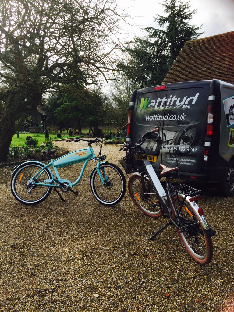 GlamperRV's tweet image. Just been testing out these @wattituduk electric bikes - who fancies hiring one with your GlamperRV? #electricbikes